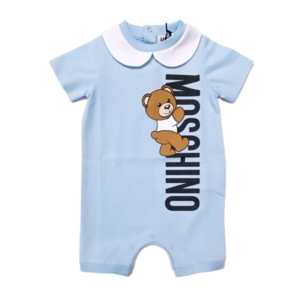 Moschino - Pagliaccetto cielo logato
