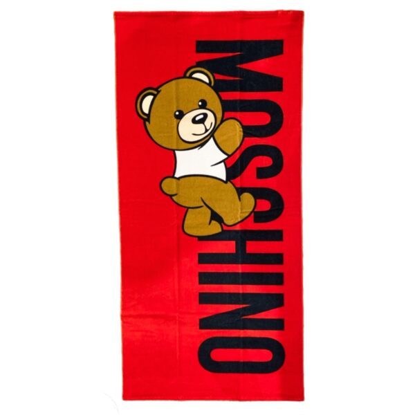 Moschino - Telo mare rosso logato