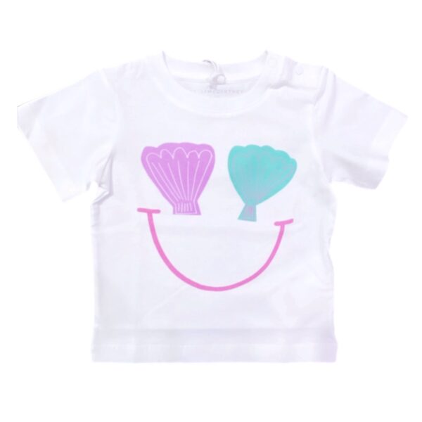 Stella Mccartney - T Shirt bianca con stampa