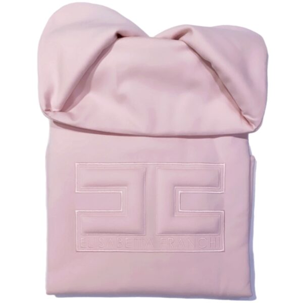 Elisabetta Franchi - Coperta rosa cipria logata