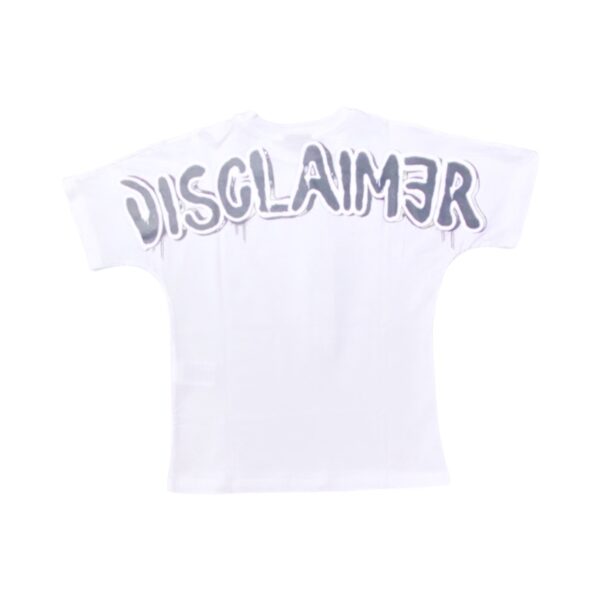 Disclaimer - T Shirt bianca logata