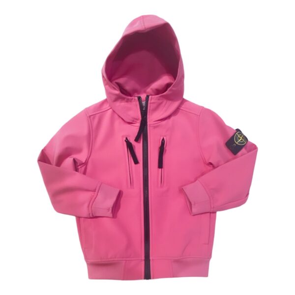 Stone Island - Giubbino fucsia con cappuccio