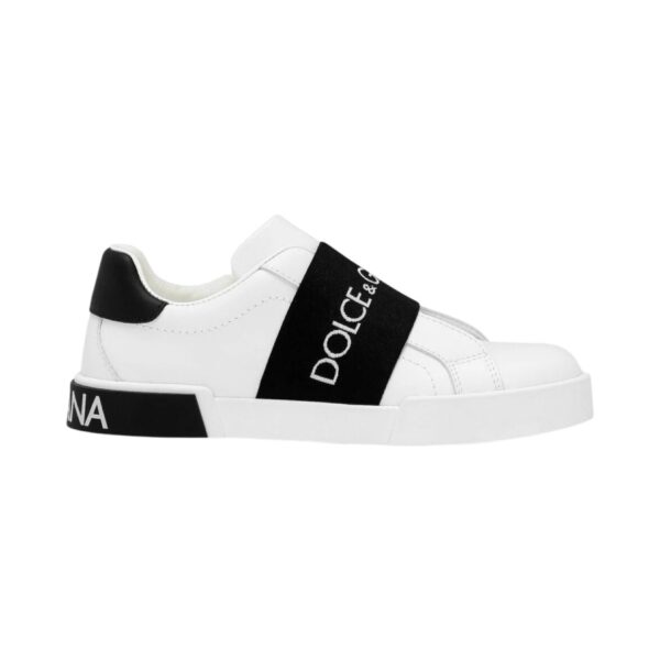 Dolce & Gabbana - Scarpe bianca e nera logata