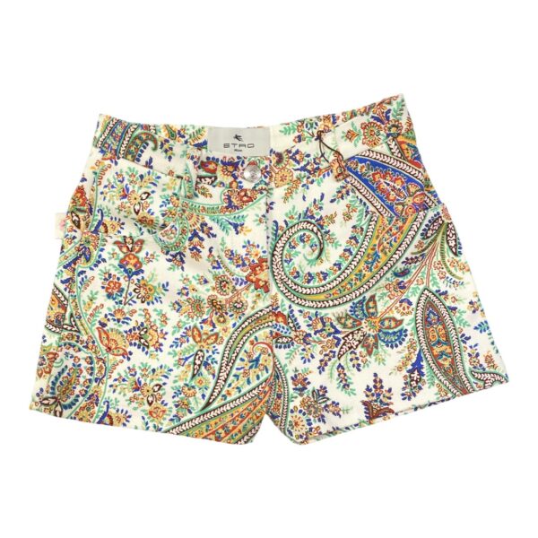 Etro - Bermuda bambina multicolor logata