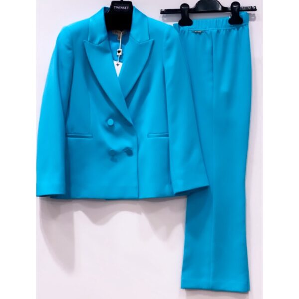 Twinset - Giacca tessuto - Turchese