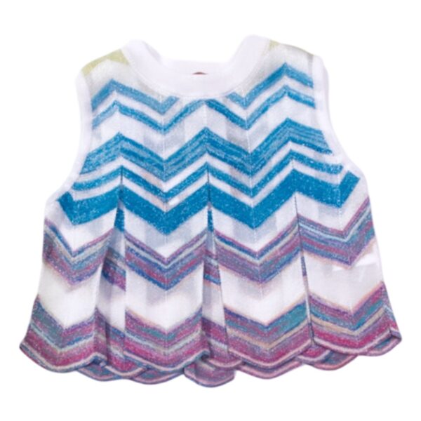 Missoni - Blusa smanicata corta colorata