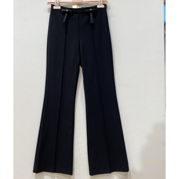 Elisabetta Franchi - Pantalone tessuto latte