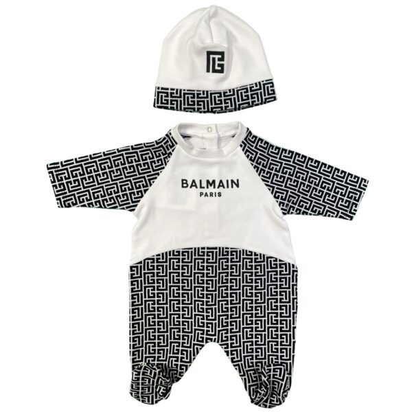 Balmain - Kit regalo bianco e nero logato