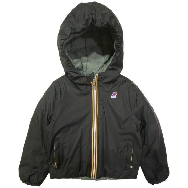 K-way - giubbino thermo reversible- nero verde