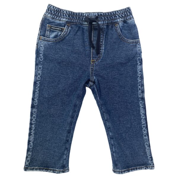 Dolce & Gabbana - pantalone in felpa tela jeans