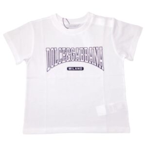 Dolce&Gabbana - T-shirt con logo - bianca