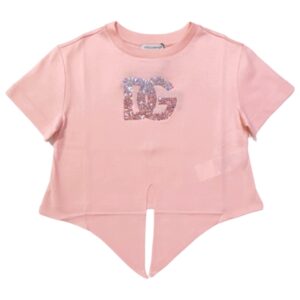 Dolce&Gabbana - T-shirt per bambina con cristalli