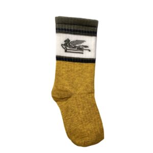 Etro - Calze con logo - senape