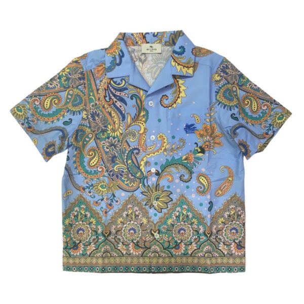 Etro - Camicia fantasia - azzurro