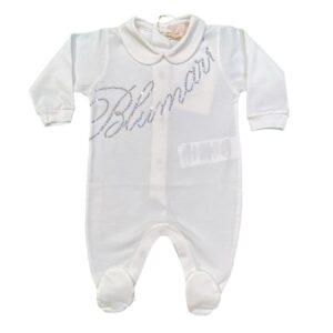 Miss Blumarine - Tutina con cristalli - Bianca