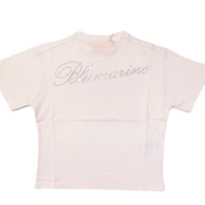 Miss Blumarine - T-shirt con cristalli -rosa