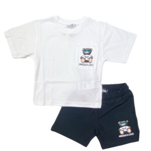 Moschino - completo t-shirt e bermuda per bambini