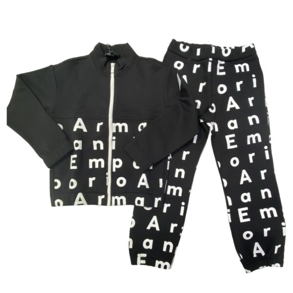 Giorgio Armani - Tuta felpa e pantalone - Nero