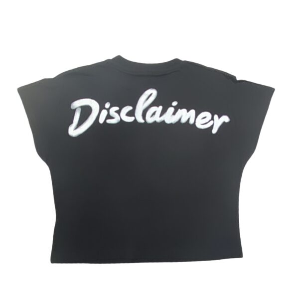 Disclaimer - t-shirt cropped per ragazza