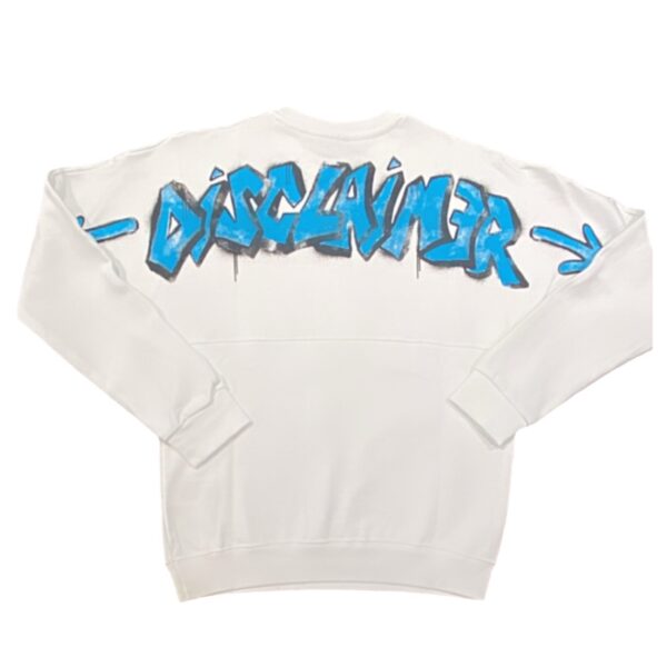Disclaimer - Felpa con logo - Bianca