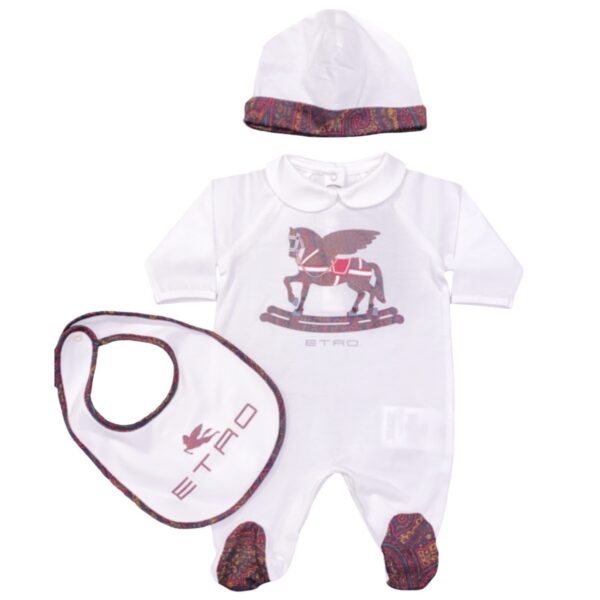 Etro - Kit tutina cappello bavetta - Neonati