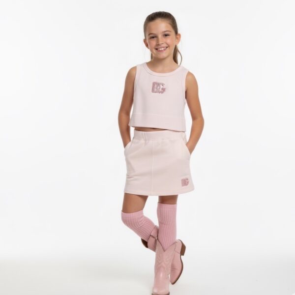 Dolce&Gabbana - Top con logo per bambina