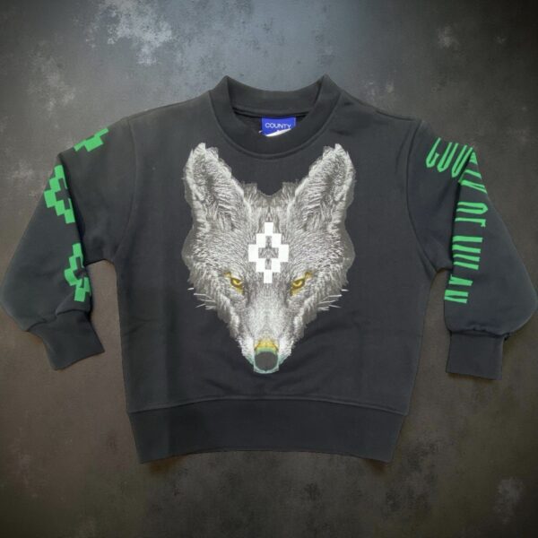 Marcelo Burlon - Felpa tema lupo - black