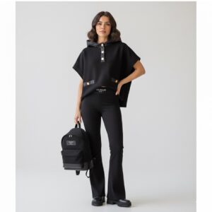 Balmain - Mantella con cappuccio