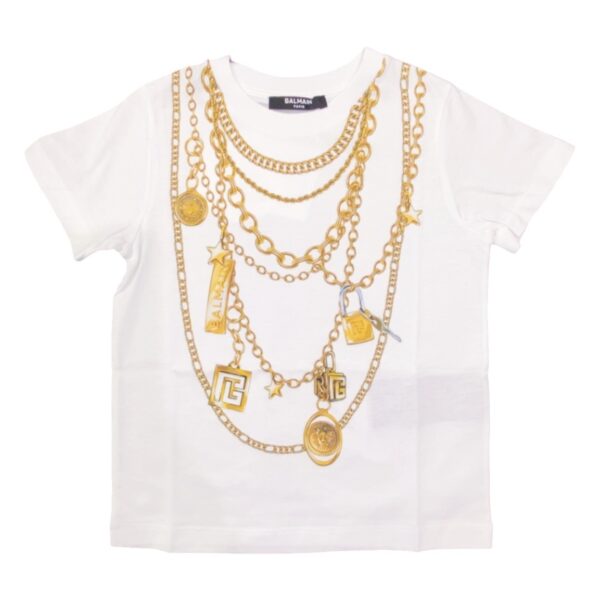 Balmain - T-shirt con collana