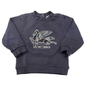 Etro - Felpa con pegaso - Blu