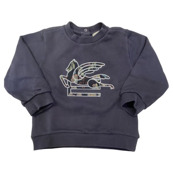 Etro - Felpa con pegaso - Blu