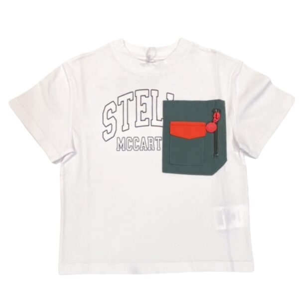 Stella McCartney - T-shirt con taschino per bambin