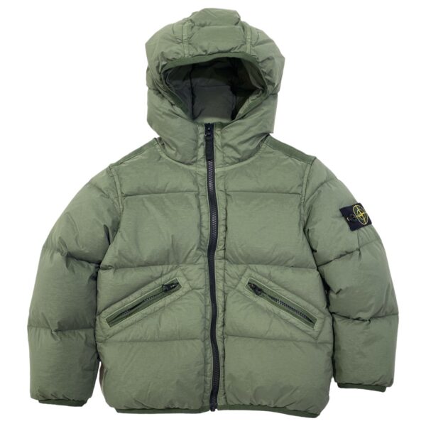 Stone Island - Giubbino con cappuccio verde