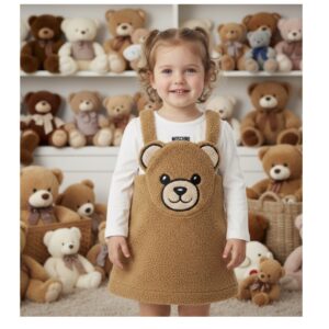 Moschino - Set Salopette e t-shirt orsetto teddy