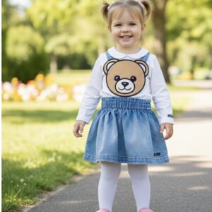 Moschino - Salopette teddy con t-shirt