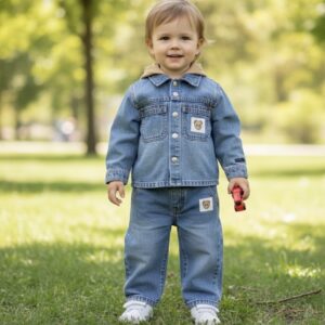 Moschino - Giacca camicia con cappuccio - jeans