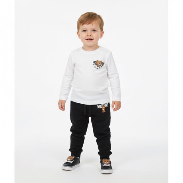 Moschino - T-shirt con logo per bambini