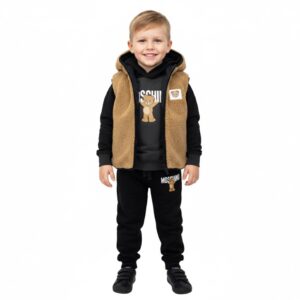 Moschino - Gilet teddy con orsetto