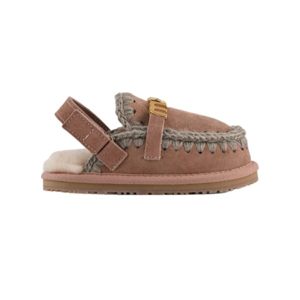 Mou - Kids slipper with back strap pink