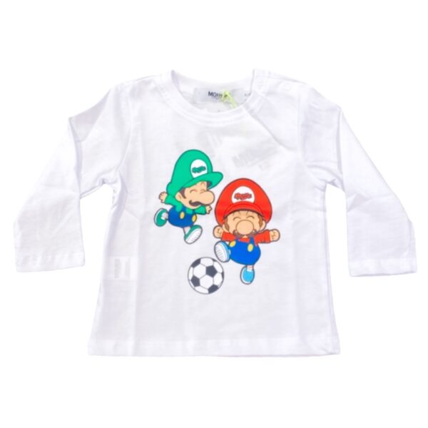 Mousse - T-shirt manica lunga mario bros