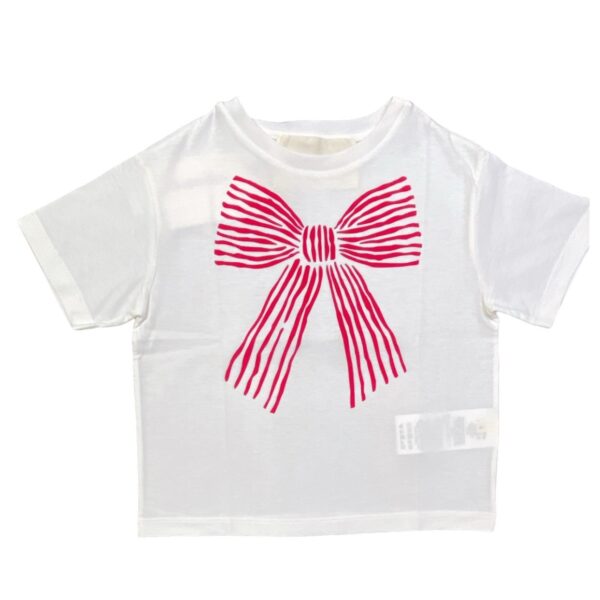 Simonetta - T-shirt con fiocco