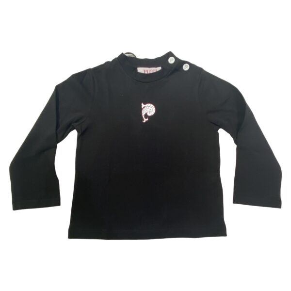 Emilio Pucci - T-shirt nera per bambina