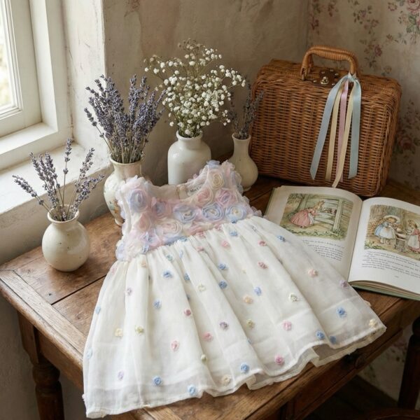 Miss Grant - Abito con fiori per bambina