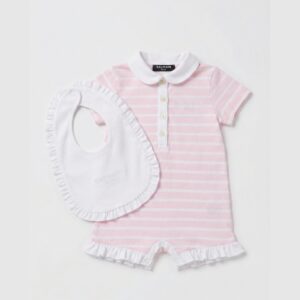 Balmain - Completo tetina e bavetta per neonata