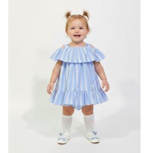 Balmain - Abito con coulotte per bambina