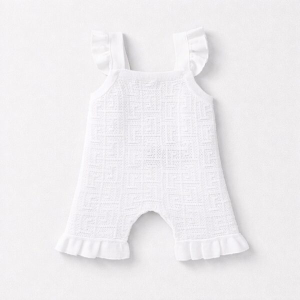 Balmain - Pagliaccetto in cotone logo