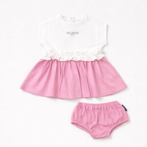 Balmain - Abito con coulotteper bambina