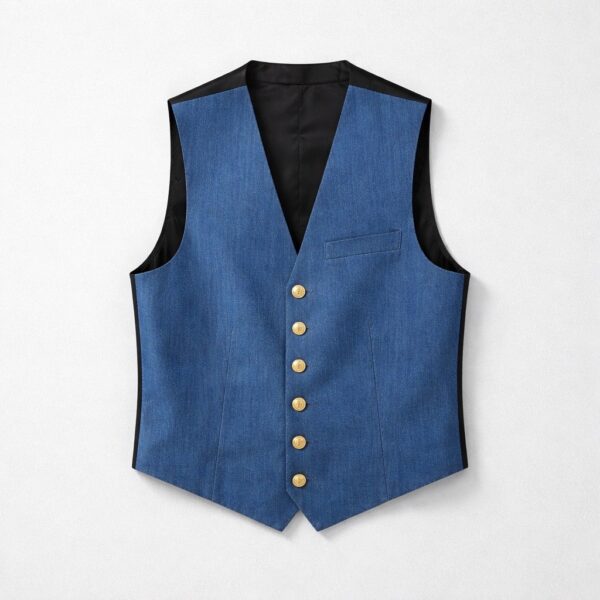 Balmain - Gilet con bottoni oro