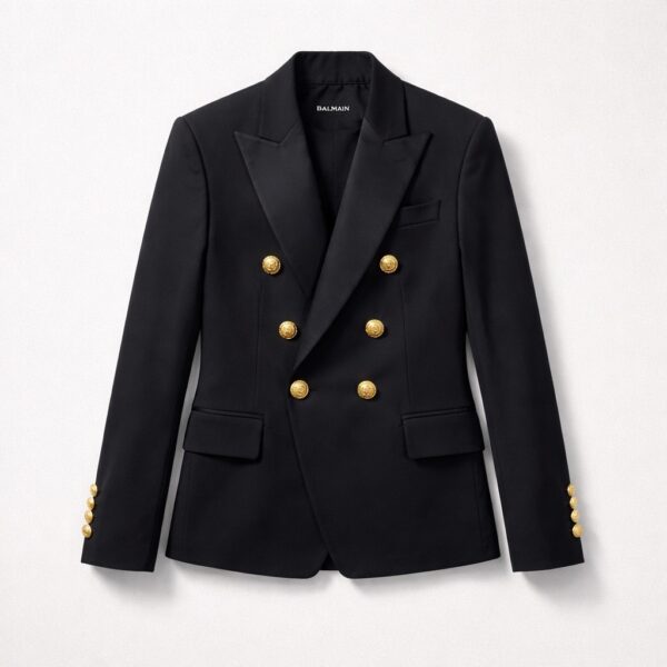 Giacca - Balmain nera bottoni oro