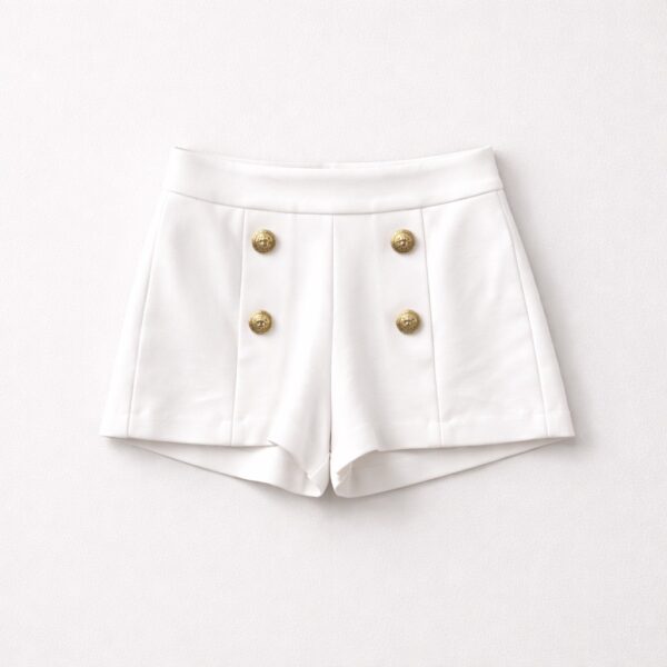 Balmain - sghort con bottoni oro